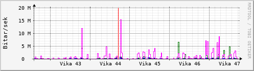 Sustu vikur Graph