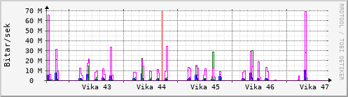 Sustu vikur Graph