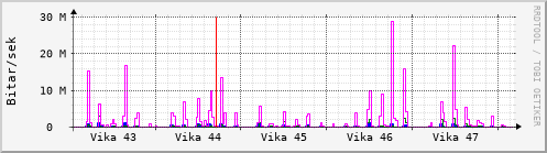 Sustu vikur Graph