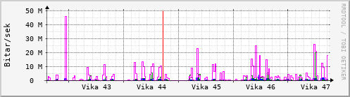 Sustu vikur Graph