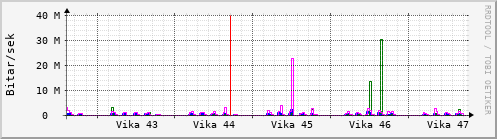 Sustu vikur Graph