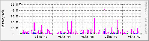 Sustu vikur Graph