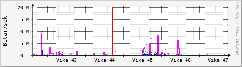 Sustu vikur Graph