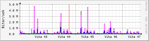 Sustu vikur Graph